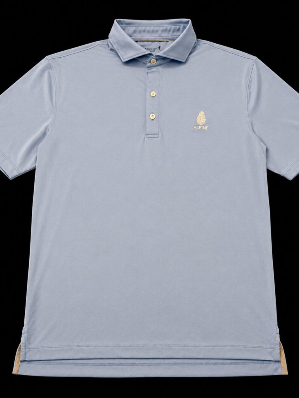 johnnie-O Birdie Polo Men’s Small Seychelles Blue Alpine Golf UPF 50
